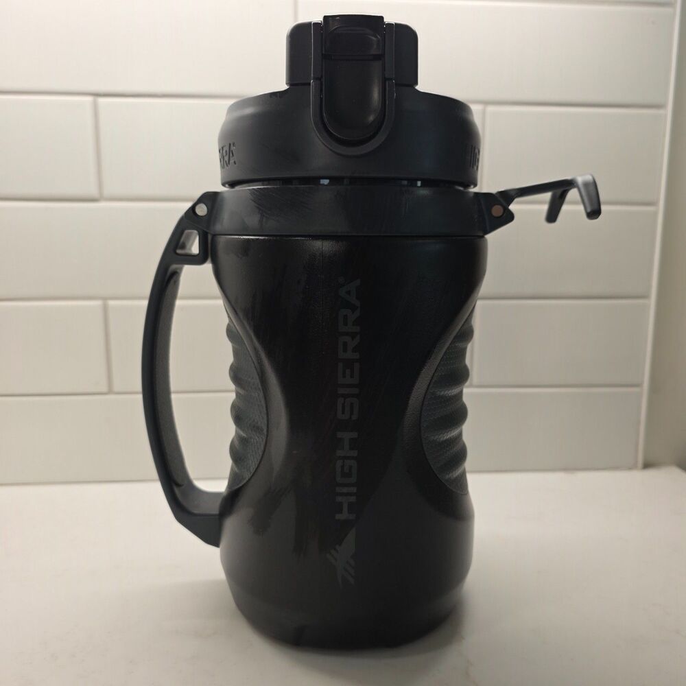 High Sierra 64 oz/Half Gallon Insulated Water Jug Bottle -Leakproof Flip-Top Lid